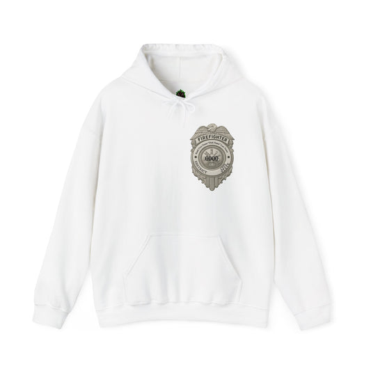 Graphic Hoodie - 'Not All Heroes Stand Tall' Badge & Vintage Group Art Pullover