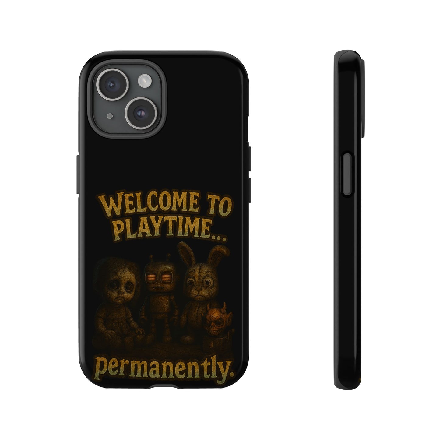 Phone Case — "Welcome to Playtime... Permanently." Horror Game Character Protective Case