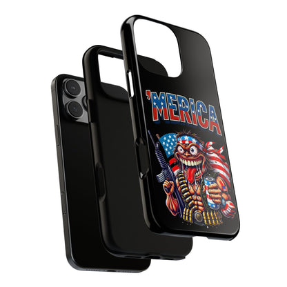 'MERICA Patriotic Phone Case — American Flag Madman Design