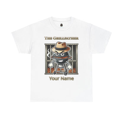 "The Grillfather" Personalized BBQ T-Shirt