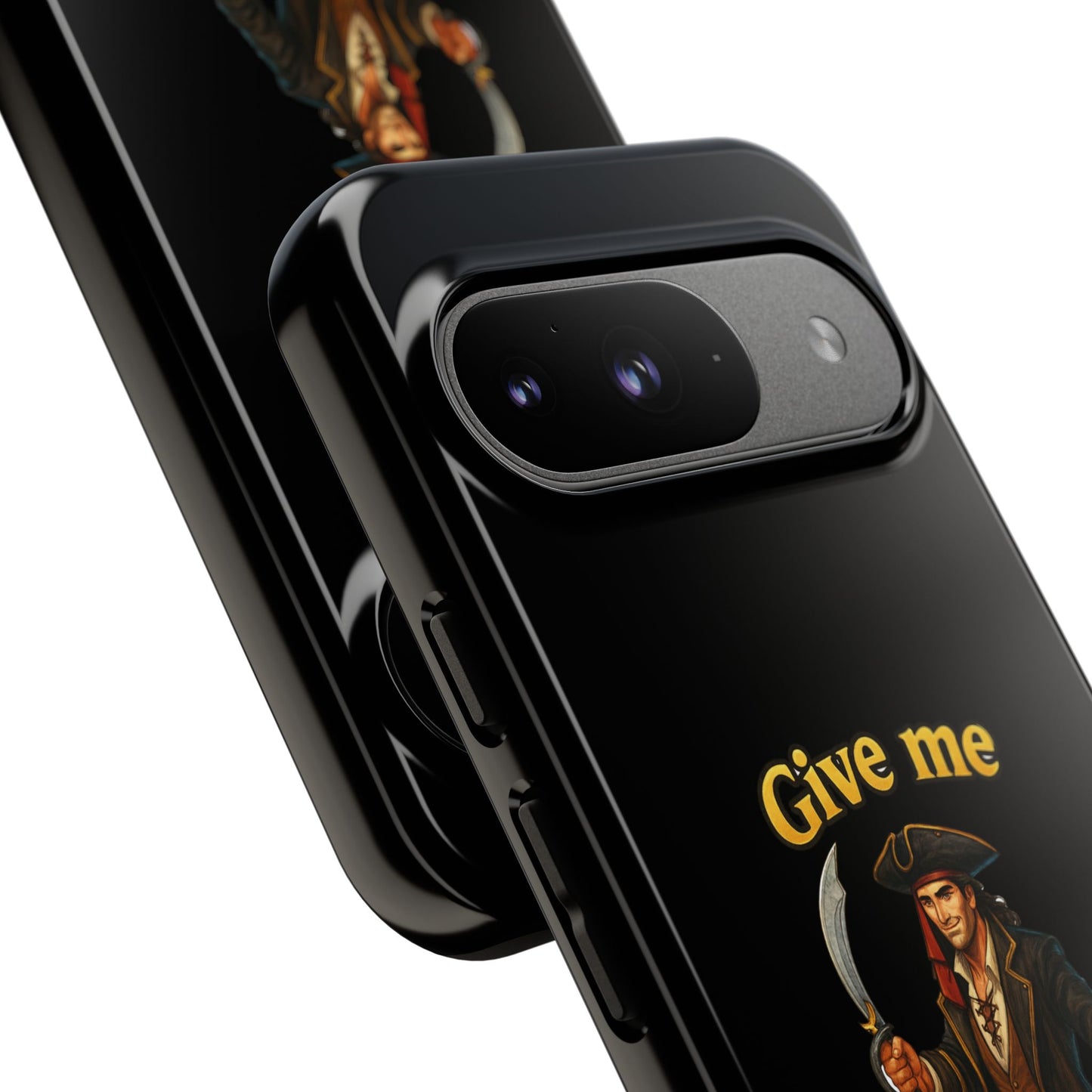 Phone Case — 'Give Me Booty' Pirate Graphic Protective Case
