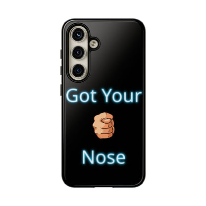 Got Your Nose Phone Case — Funny Neon Fist Design
