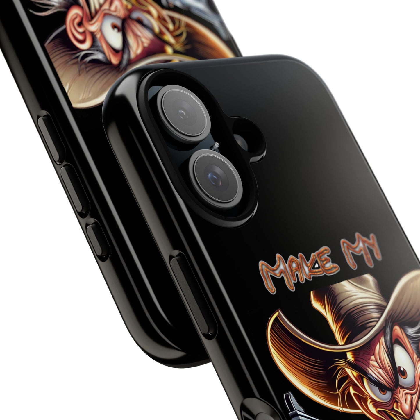 Phone Case - 'Make My Day' Cowboy Revolver Graphic Protective Case