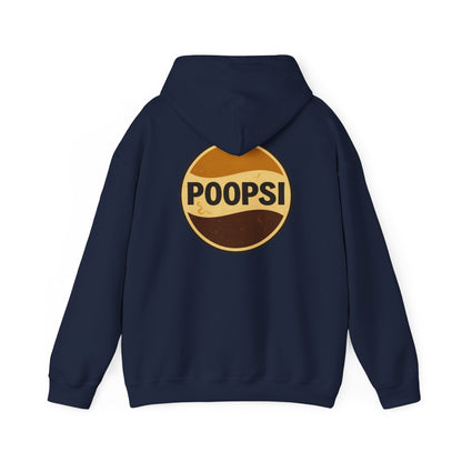 Poopsi Logo Hoodie — Funny Retro Soda Parody Sweatshirt
