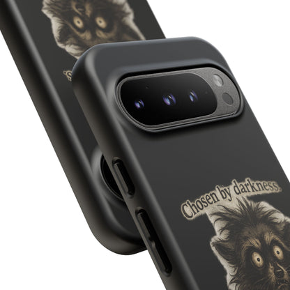 Phone Case - "Chosen by Darkness (Or Maybe Just Rabies)" Cute Creepy Retro Creature Protective Case