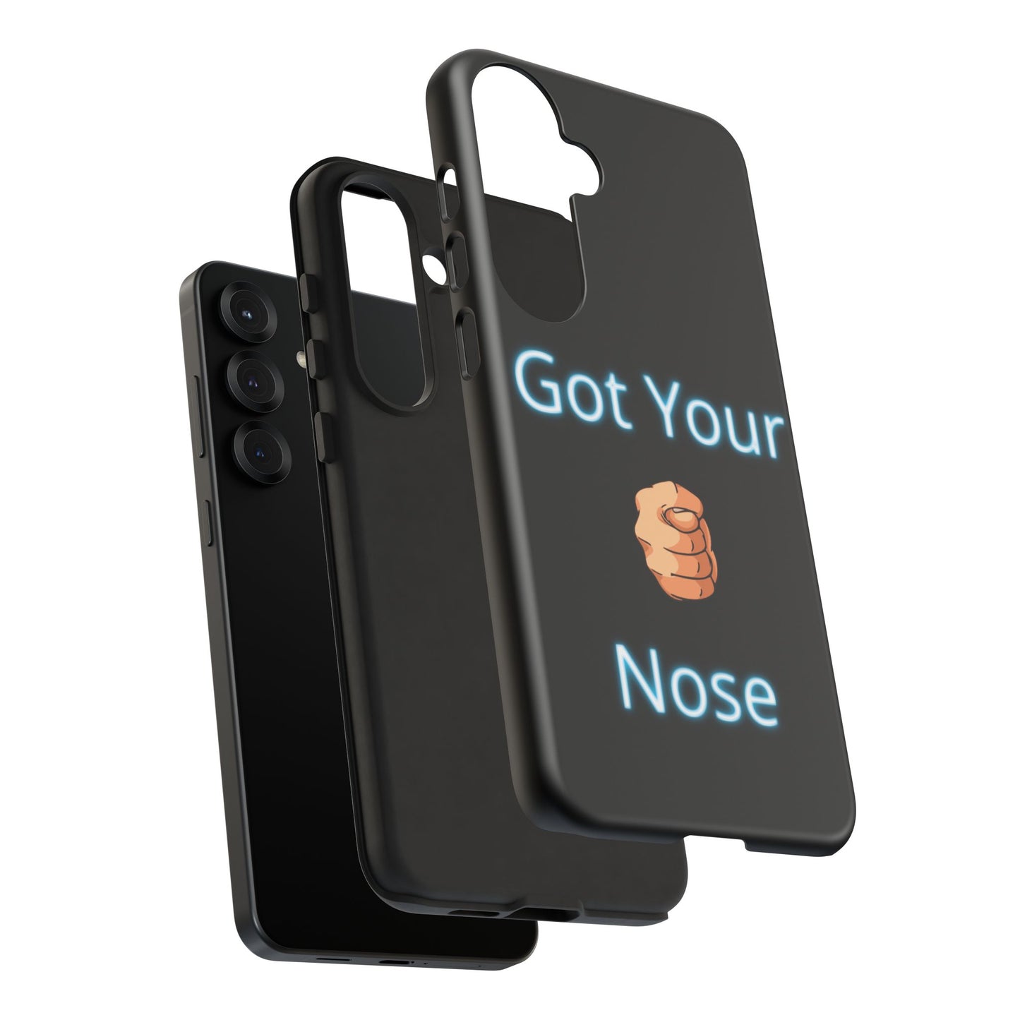 Got Your Nose Phone Case — Funny Neon Fist Design