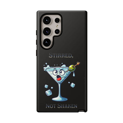 Stirred Not Shaken Phone Case — Funny Martini Cocktail Design