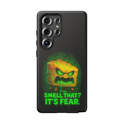 Phone Case — 'Smell That? It's Fear.' Spooky Cheese Monster Protective Case