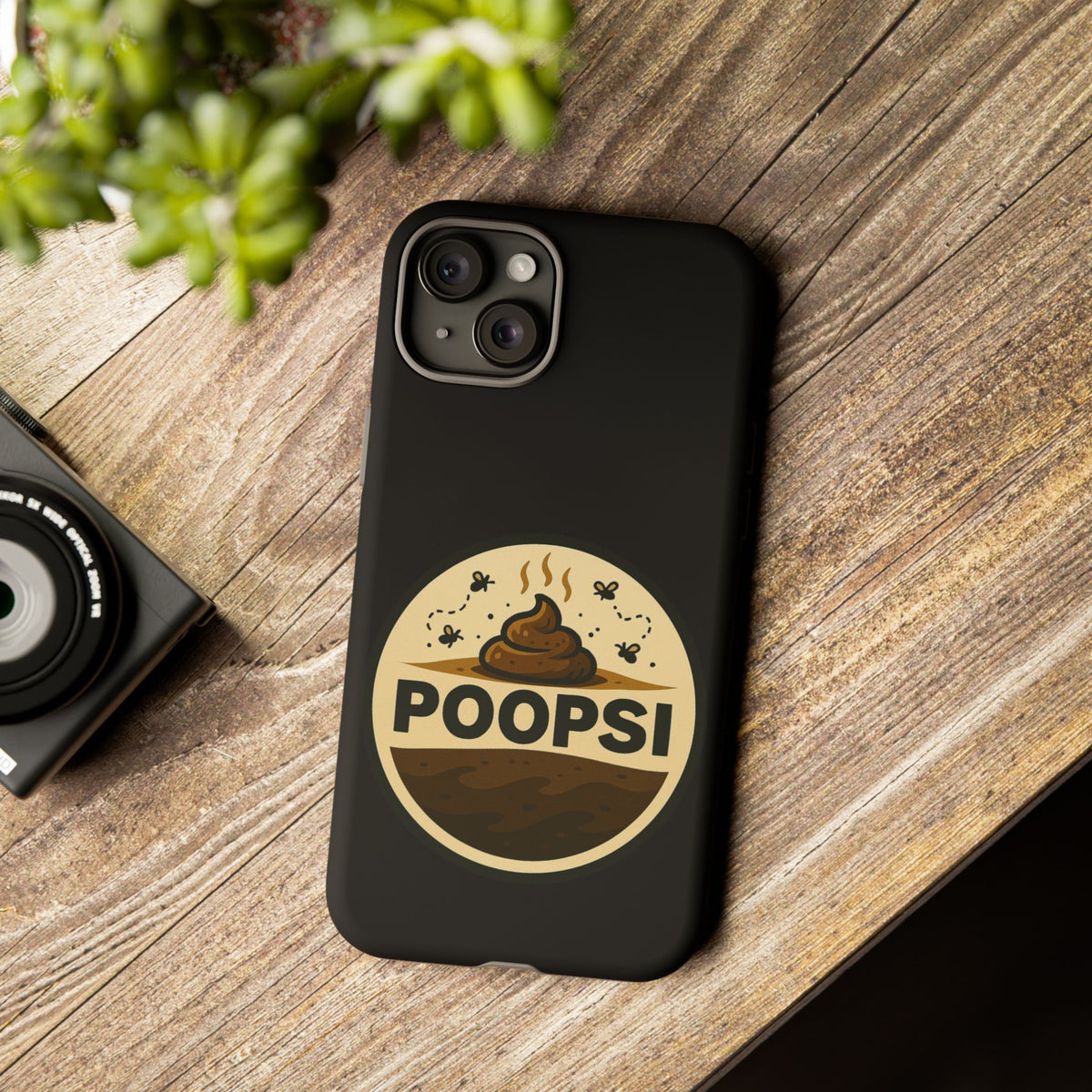 Phone Case — 'POOPSI' Funny Poop Logo Protective Cover