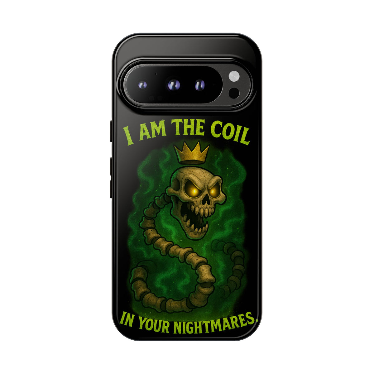 Tough Cases — “I Am The Coil In Your Nightmares” Skull Snake Shockproof Phone Case