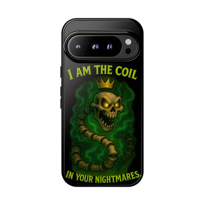 Tough Cases — “I Am The Coil In Your Nightmares” Skull Snake Shockproof Phone Case