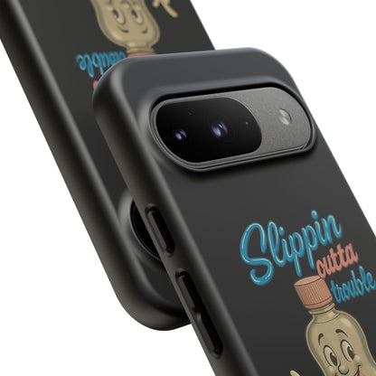 Phone Case — Retro 'Slippin Outta Trouble' Baby Bottle Design