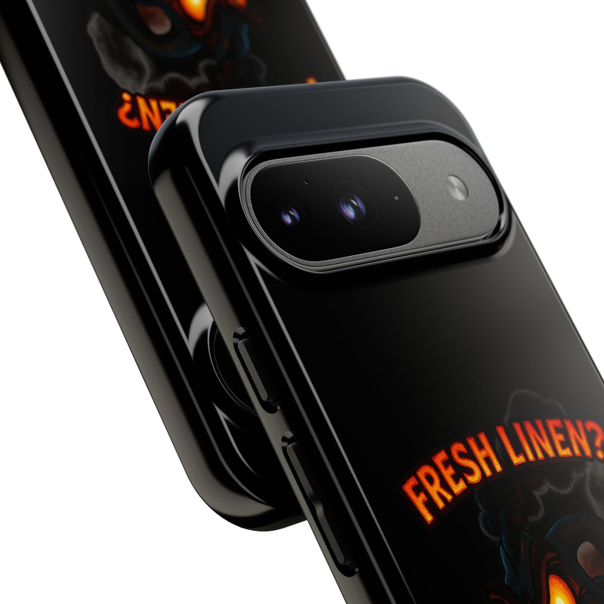 Phone Case — 'Fresh Linen? I Smell Fear.' Spooky Pumpkin Horror Protective Case