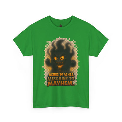 Ashes to Ashes Mischief to Mayhem T-Shirt | Halloween spooky design