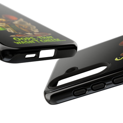 Phone Case — Funny Cartoon Rat "Oops That Wasn't Cheese" Protective Cover