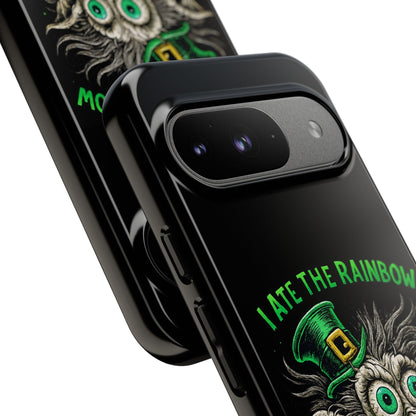 St. Patrick's Horror Phone Case — "I Ate the Rainbow, The Gold Screamed" Lucky Goblin Design
