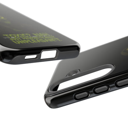 Phone Case — 'Toxic? Nah, Just Prophetically Unpleasant' Neon Grim Reaper Protective Cover
