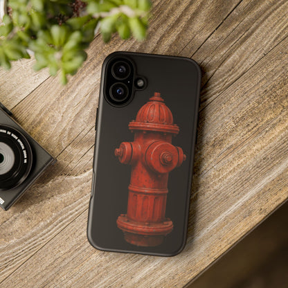 Red Fire Hydrant Phone Case — Tough Protective iPhone Cover