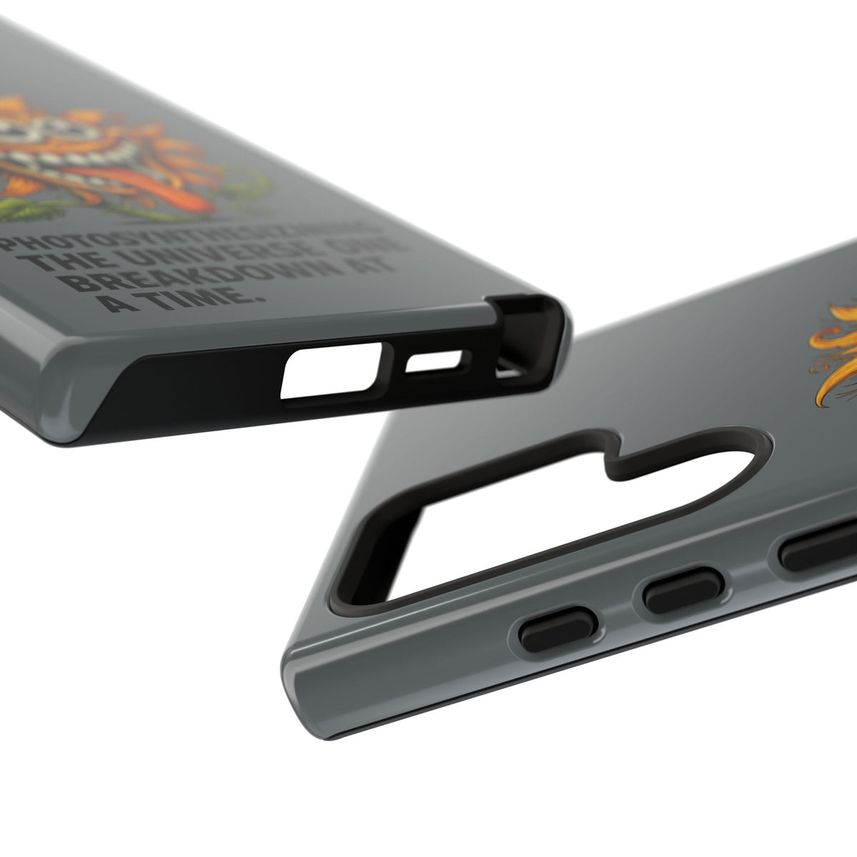 Funny Monster Sunflower Phone Case — "Photosynthesizing the Universe One Breakdown at a Time"