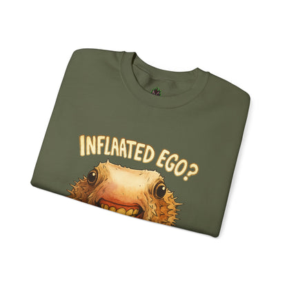 Inflated Ego? Nah, It’s Just Anxiety Crewneck Sweatshirt