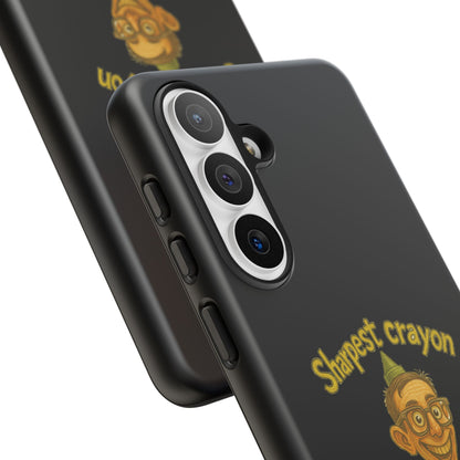 Phone Case — "Sharpest Crayon in the Tool Shed" Retro Teacher/Geek Protective Cover
