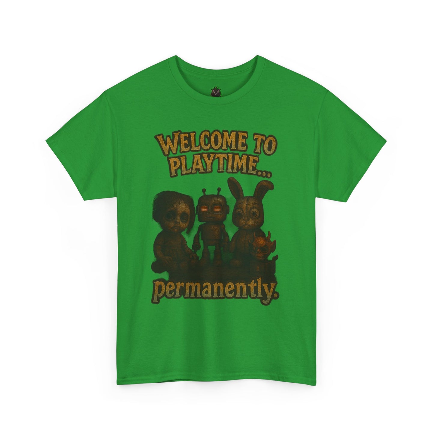 Welcome to Playtime Permanently T-Shirt | Creepy Animatronic Trio