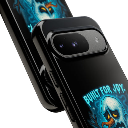 Phone Case — 'Built for Joy, Melting in Sorrow' Blue Melting Snowman Protective Case