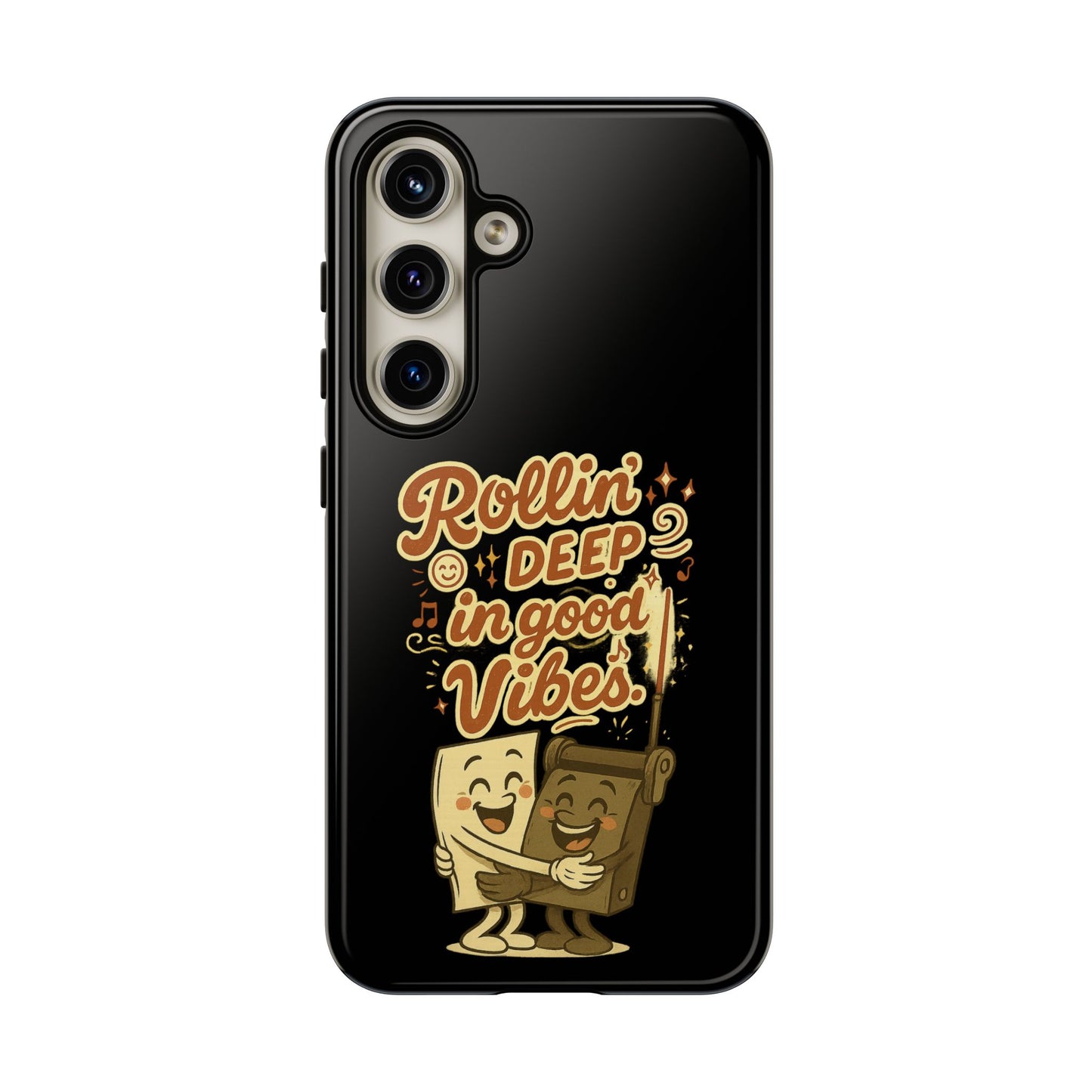 Phone Case — "Rollin' Deep in Good Vibes" Cartoon Retro Design