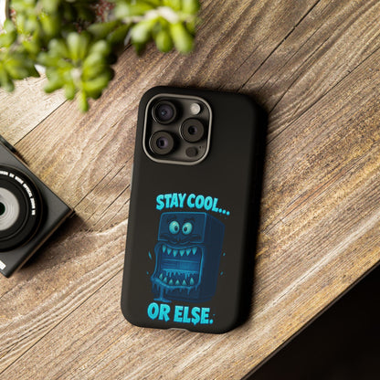 Stay Cool... Or Else. Phone Case — Neon Monster Protective iPhone Cover