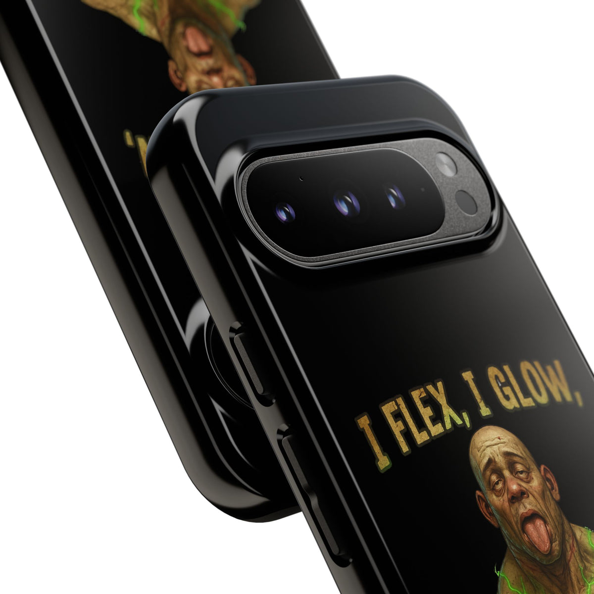 Phone Case — I Flex, I Glow Funny Muscular Guy Phone Cover