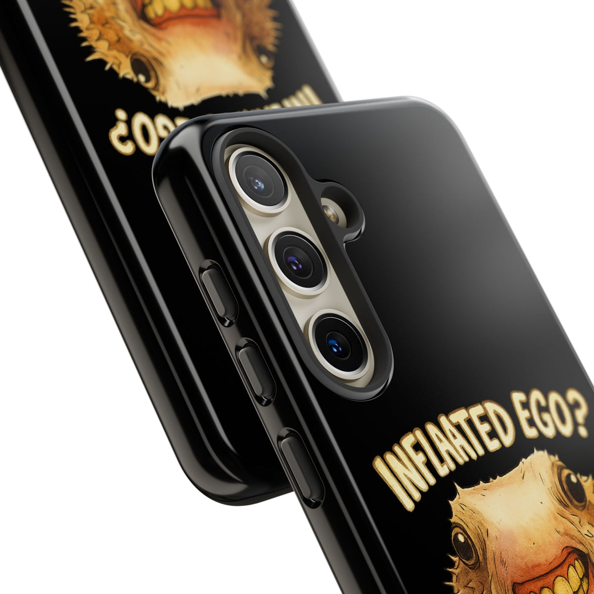 Phone Case — "Inflated Ego? Nah, It's Just Anxiety" Funny Pufferfish Design