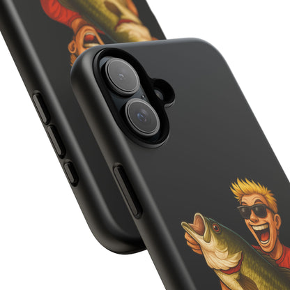 Fishing Phone Case — "I Came. I Cast. I Conquered." Graphic Bass Design