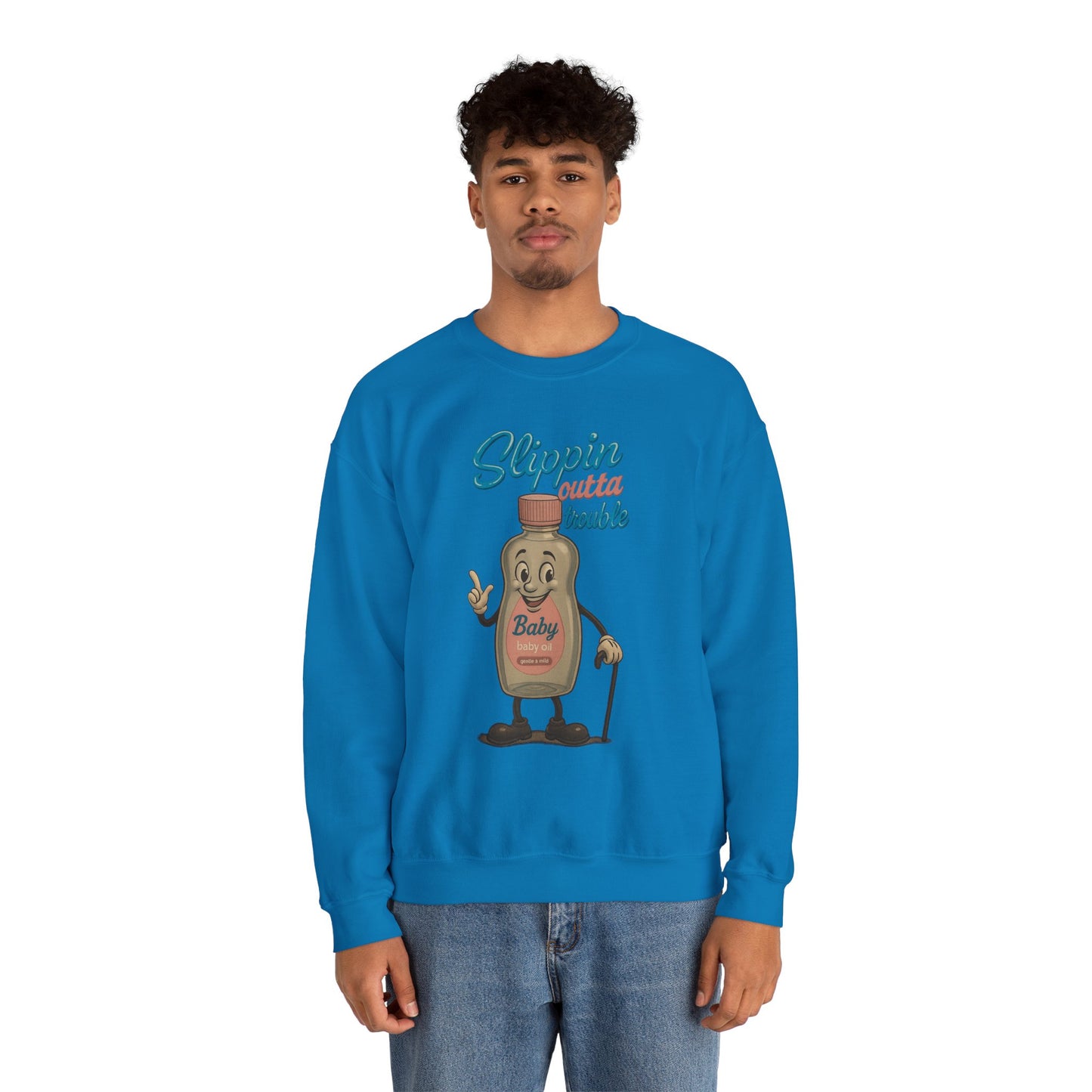 Slippin’ Outta Trouble Crewneck Sweatshirt