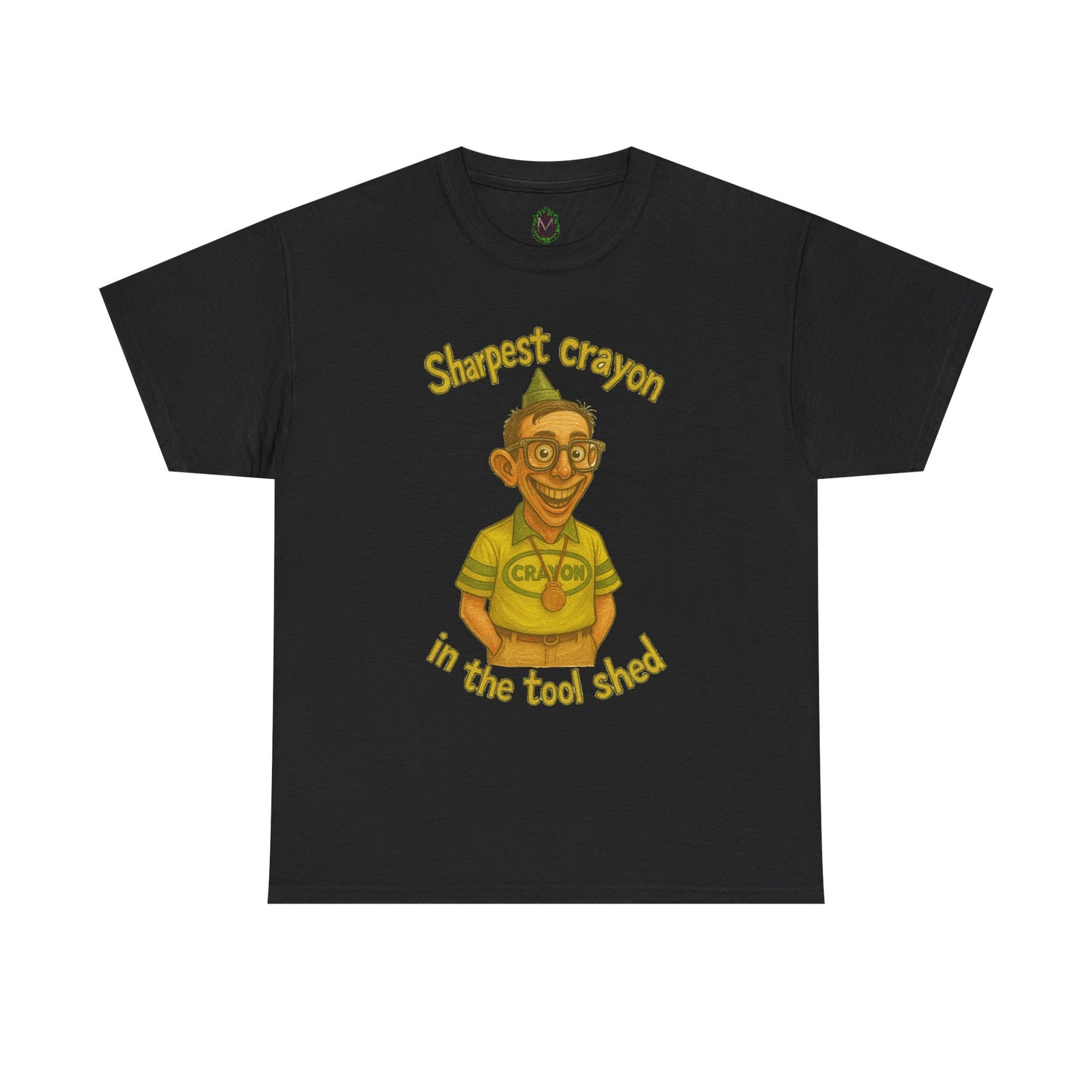 Sharpest Crayon in the Tool Shed T-Shirt | Funny Retro Character Tee