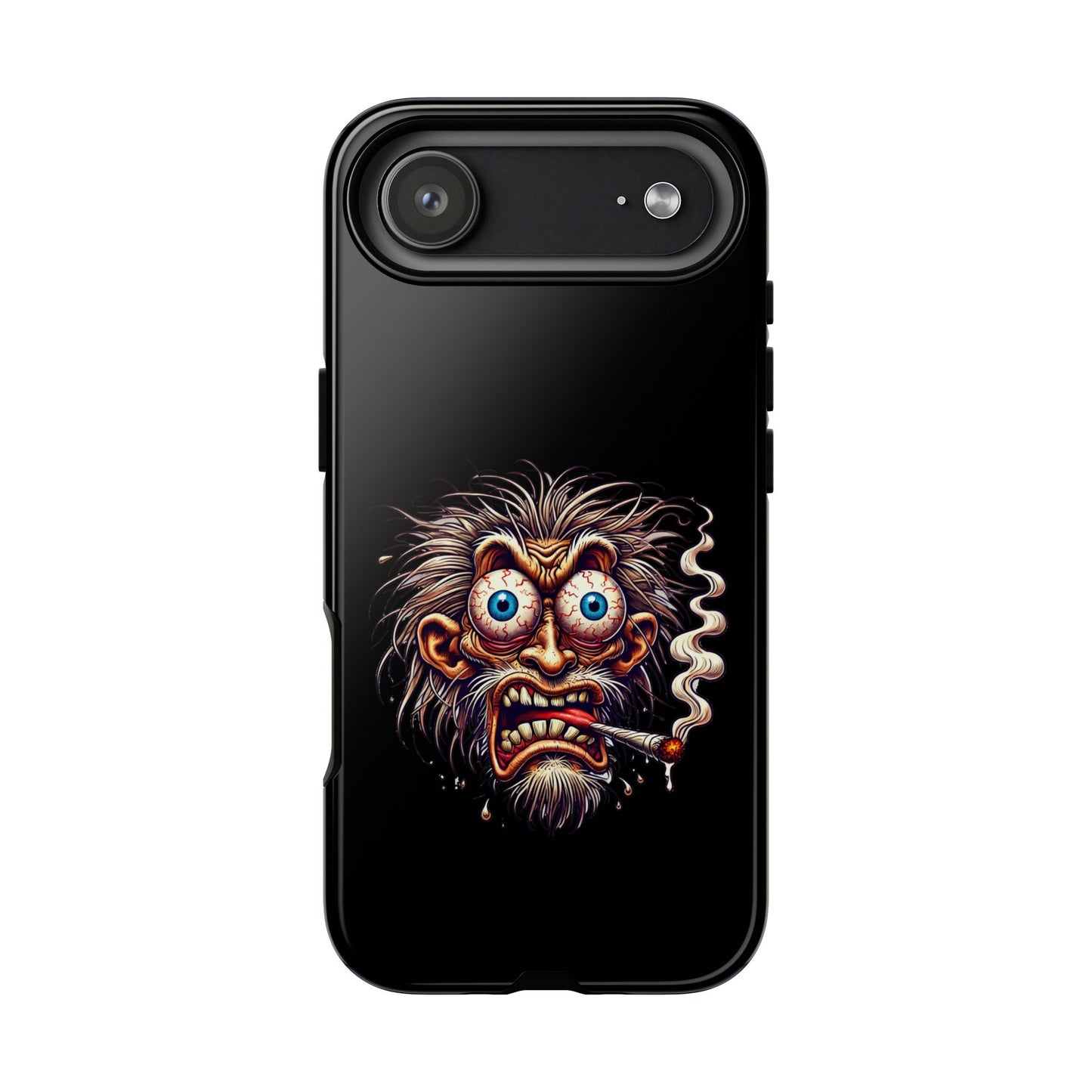 Phone Case — Wild Cartoon Monster Smoking Design
