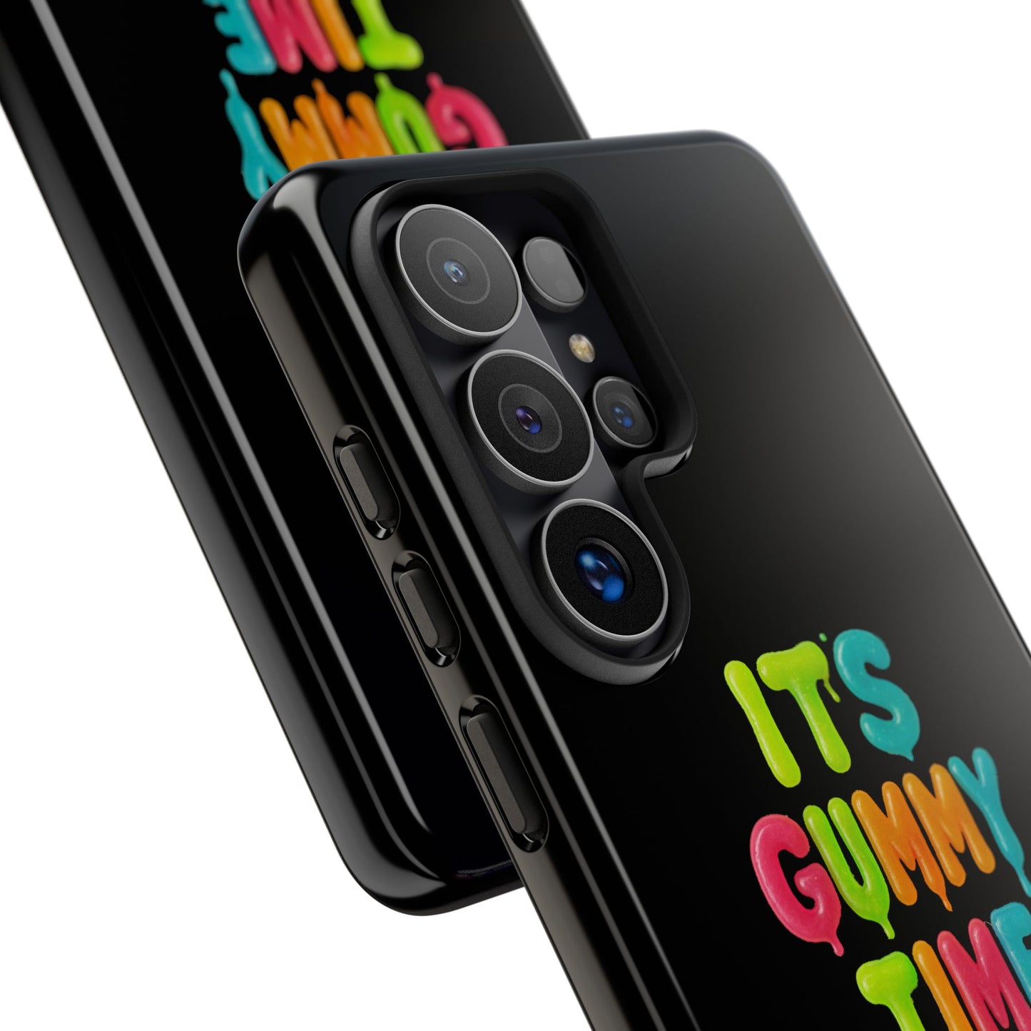 Phone Case — "It's Gummy Time" Rainbow Gummy Bear Protective Cover