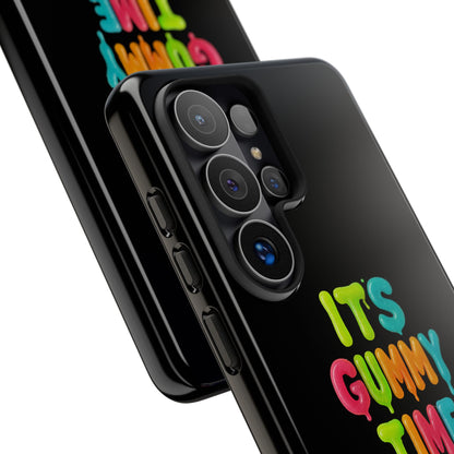 Phone Case — "It's Gummy Time" Rainbow Gummy Bear Protective Cover