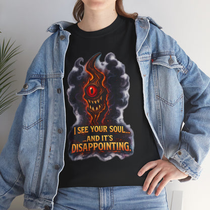 I See Your Soul Demon Eye T-Shirt | Horror Graphic Tee