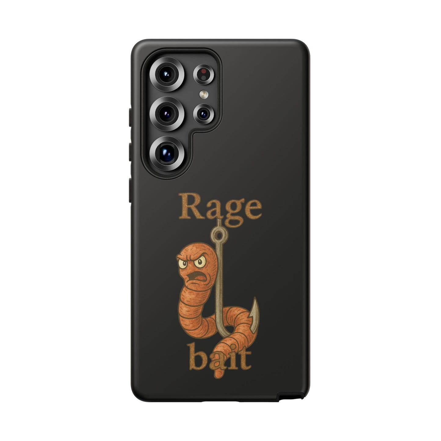 Phone Case — "Rage Bait" Angry Worm Fishing Design
