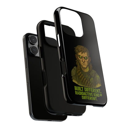 Phone Case — "Built Different, Radioactive Kind of Different" Mutant Design