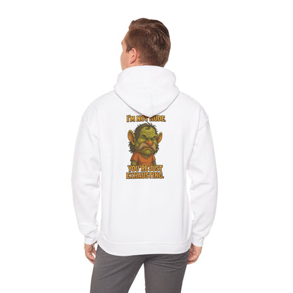 Troll Face Hoodie — "I'm Not Mad, You're Just Exhausting" Graphic Pullover