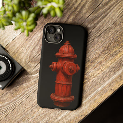 Red Fire Hydrant Phone Case — Tough Protective iPhone Cover