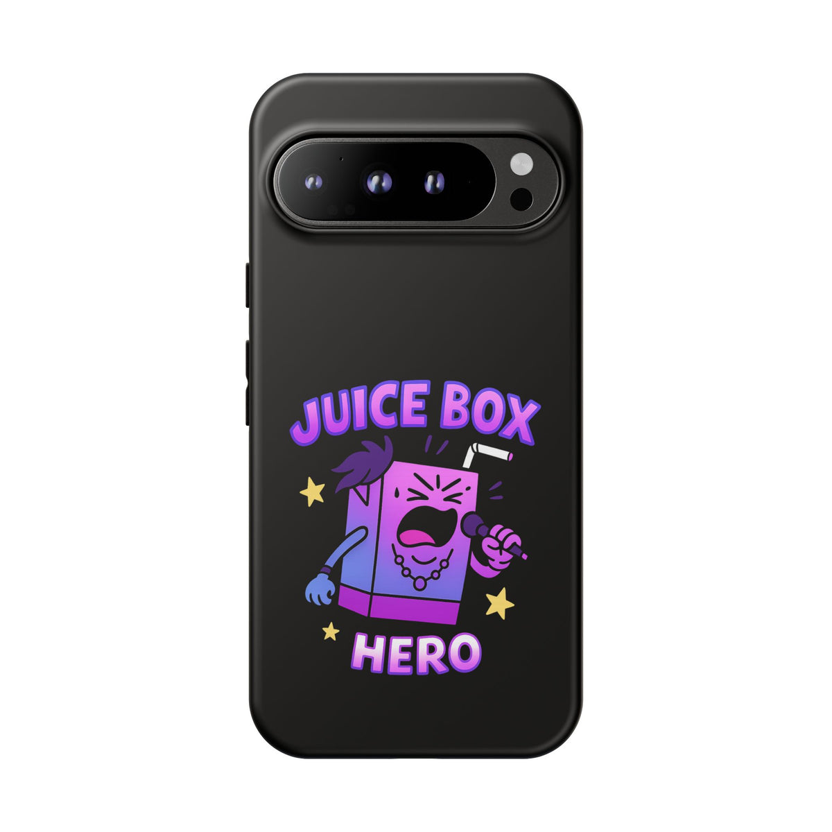Phone Case — 'Juice Box Hero' Cute Cartoon Protective Cover