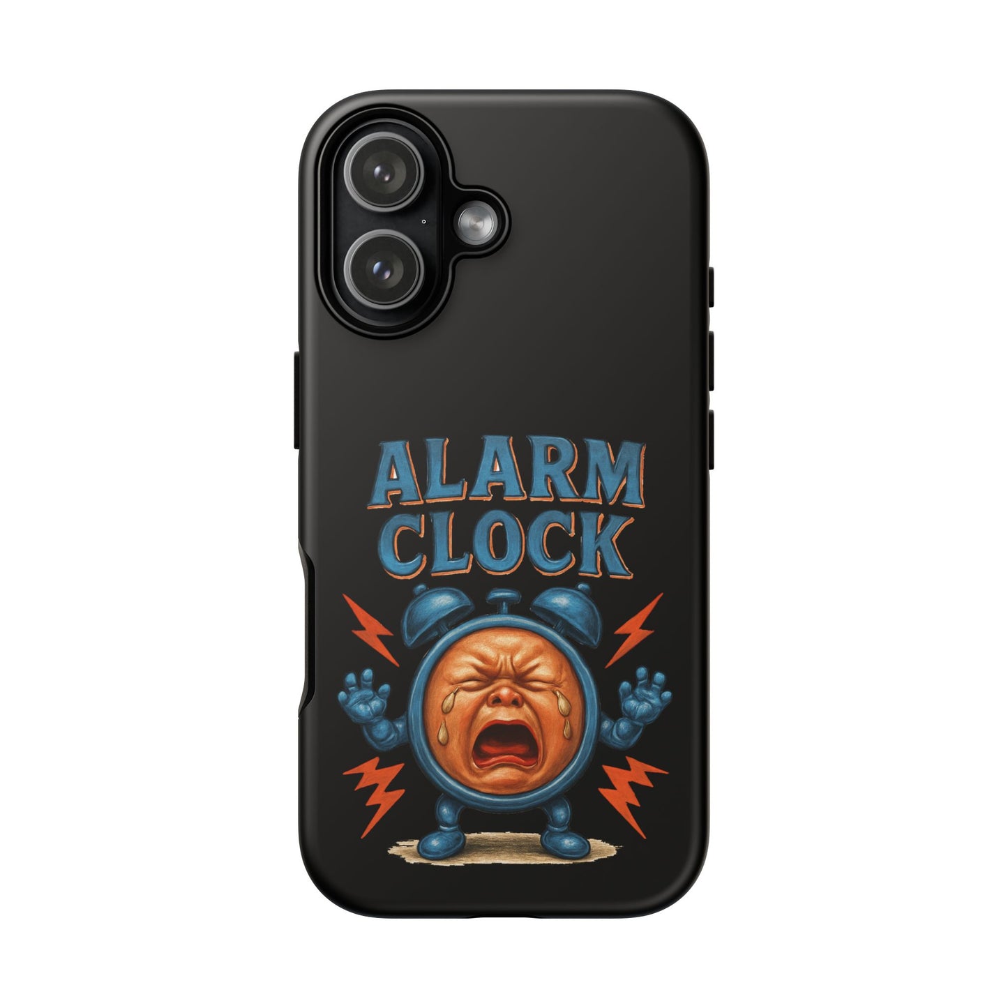 Phone Case — "Alarm Clock" Retro Screaming Clock Protective Cover