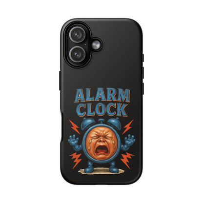 Phone Case — "Alarm Clock" Retro Screaming Clock Protective Cover