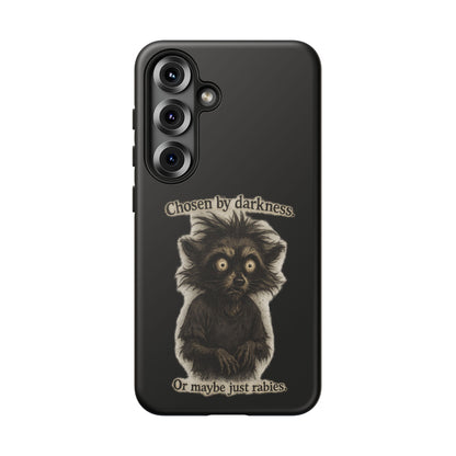 Phone Case - "Chosen by Darkness (Or Maybe Just Rabies)" Cute Creepy Retro Creature Protective Case