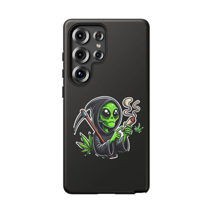 Reaper Alien Phone Case – Cute Grim Reaper Smoking Weed iPhone Case