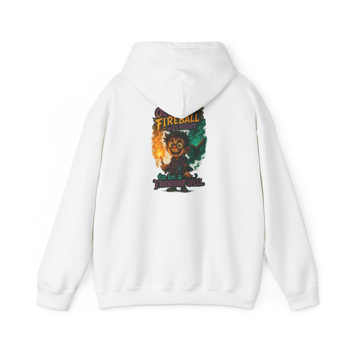 Fireball Demon Hoodie — Fiery Illustration Sweatshirt