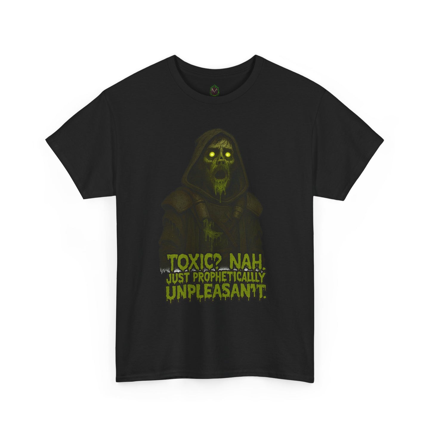 Toxic? Nah Grim Reaper Tee | Spooky Skull Hood Graphic