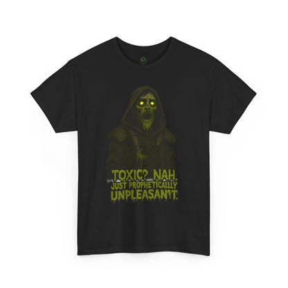 Toxic? Nah Grim Reaper Tee | Spooky Skull Hood Graphic